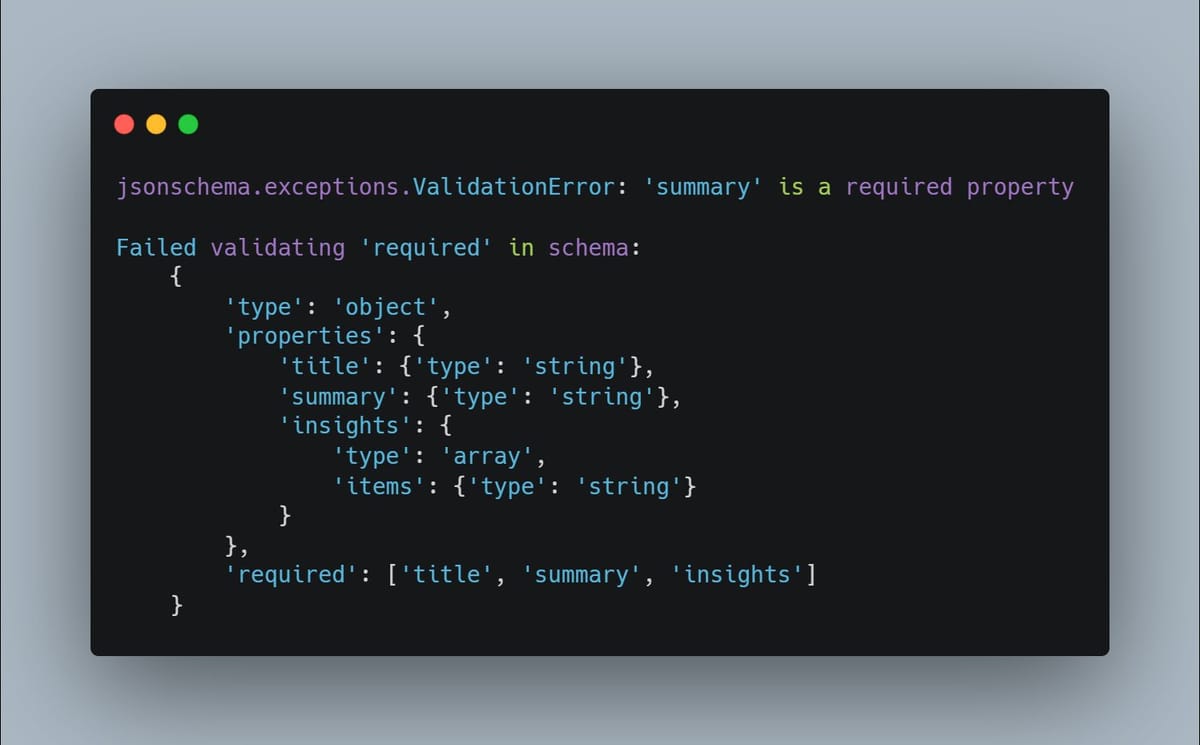 Improving Structured Outputs from LLMs: A Two-Step Pattern